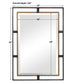 Carrizo - Rectangle Mirror - Gold & Bronze