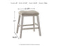 Skempton - Upholstered Stool (Set of 2) - White