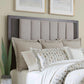 Modern Edge - Queen Upholstered Panel Headboard - Caffe