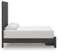 Fraluna - 3 Pc. - Queen Panel Storage Bed, Dresser And Mirror - Charcoal