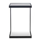 Windell - Cantilever Accent Table - Black & Pearl Silver