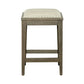 Americana Farmhouse - Upholstered Console Stool - Dusty Taupe