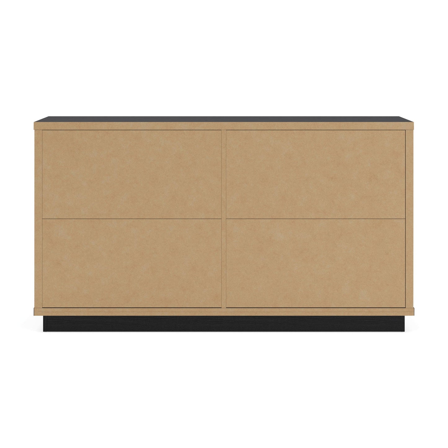 Kozmour - Six Drawer Dresser - Black / Brown