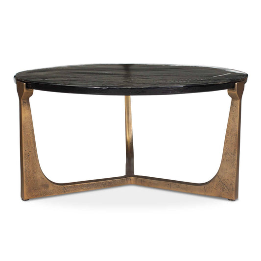 Bohdi - Outdoor Coffee Table - Brass / Black