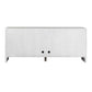 Brinson - Carved Wood 4 Door Cabinet - White / Woodtone