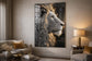 Starlit Sovereign I Tempered Glass With Foil & Rhinestones - Black / Gold