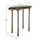 Ata - Oval Accent Table - Brass