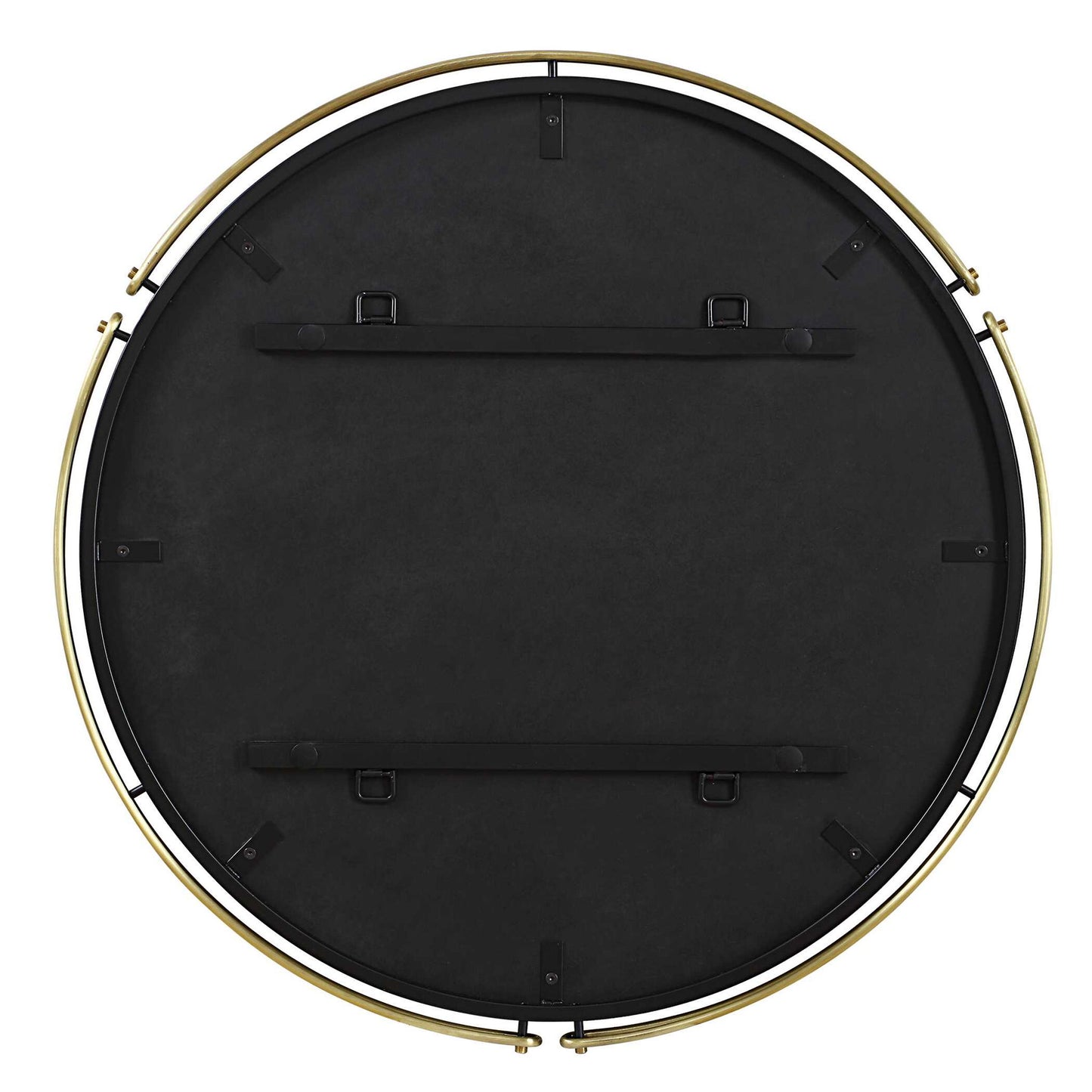 Wesley - Round Mirror - Gold