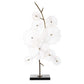 Glass - Garden Table Sculpture - Gold / White
