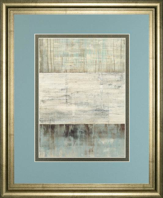 Of Fog & Snow By Heather Ross - Framed Print Wall Art - Light Blue