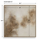 Up In Smoke - Framed Modern Art - Black / Brown / White / Woodtone