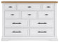 Ashbryn - Dresser - White / Natural