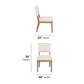 Millwork - Dining Chair (Set of 2) - White / Light Brown