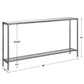 Hayley - Console Table - Silver