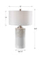 Georgios - Cylinder Table Lamp - White