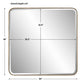 Hampshire - Square Mirror - Gold