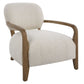 Telluride - Natural Shearling Accent Chair - Beige