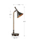 Duvall Task - Lamp - Dark Brown