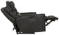 Bosa - Leather Power Reclining Loveseat - Charcoal