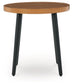 Horizon Hall - Round End Table - Two-tone Brown