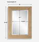 Bungalow - Grass Cloth Mirror - Light Brown