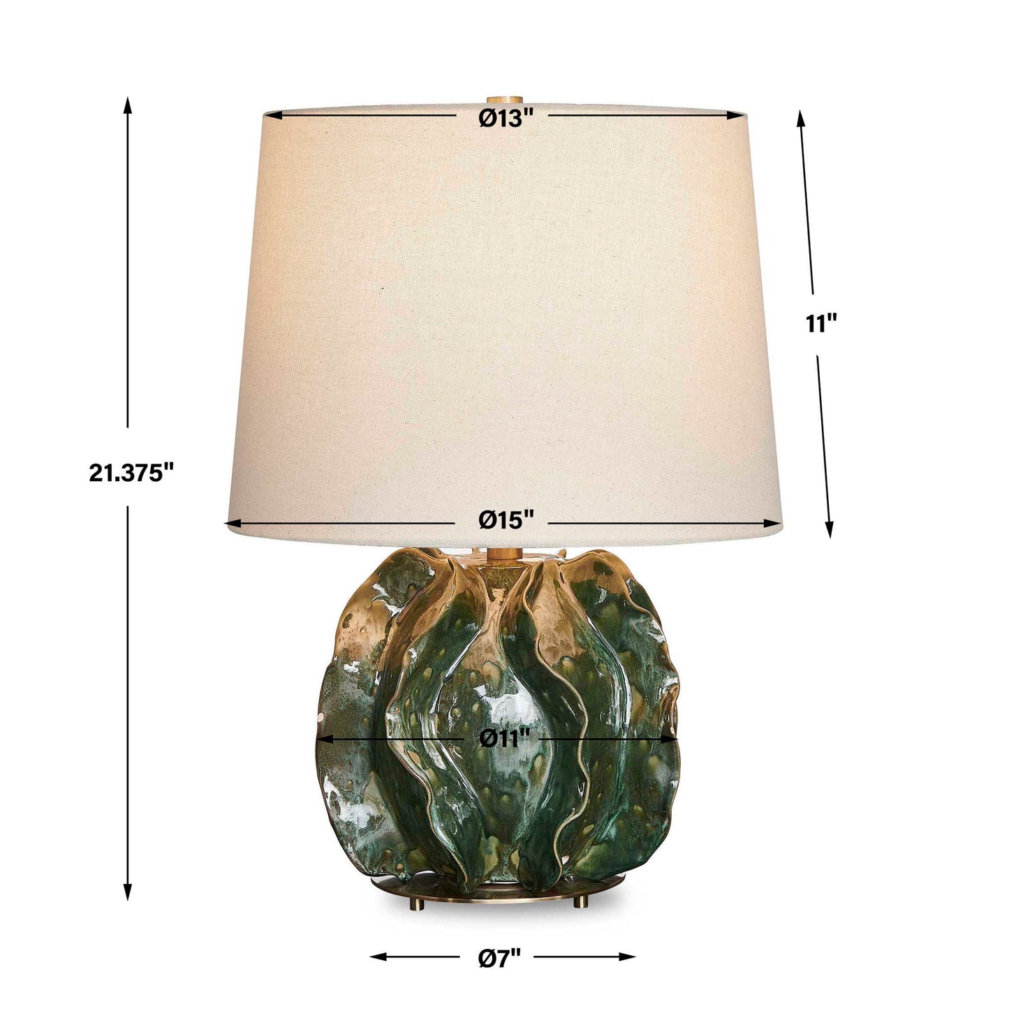 Guinevere - Table Lamp - Deep Green