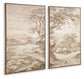 Stormish - Wall Art Set (Set of 2) - Beige / Brown