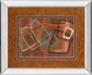 Twenty Tuesday Il By Jeni Lee - Mirror Framed Print Wall Art - Light Brown