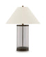 Junrow - Glass Table Lamp - Clear / Brown