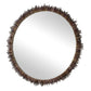 Tiger Sea Urchin - Round Mirror - Brown / Green
