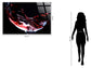 Crimson Pour Tempered Glass - Black / Red