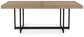 Tomtyn - Rectangular Dining Room Extension Table - Light Brown