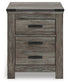 Frandern - Two Drawer Night Stand - Gray