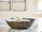 Aidman - Bowl - Black / Antique Gold Finish