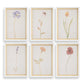 Wild Flourish - Framed Floral Prints (Set of 6) - Light Brown