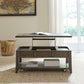 Paradise Valley - Lift Top Cocktail Table - Saddle Brown