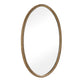 Ellis - Beaded Oval Mirror - Brass