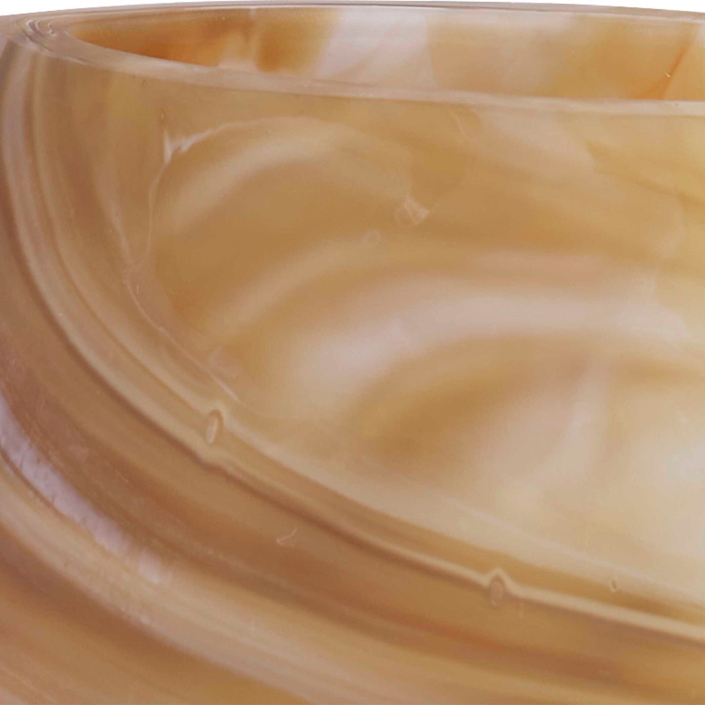 Fusion - Swirled Caramel & Ivory Vases (Set of 2)