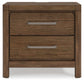 Cabalynn - Two Drawer Night Stand - Light Brown