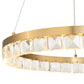 Segovia - Round Crystal LED Chandelier - Gold
