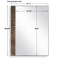 Hanover - Marble Mirror - Bronze / Brown / Gold