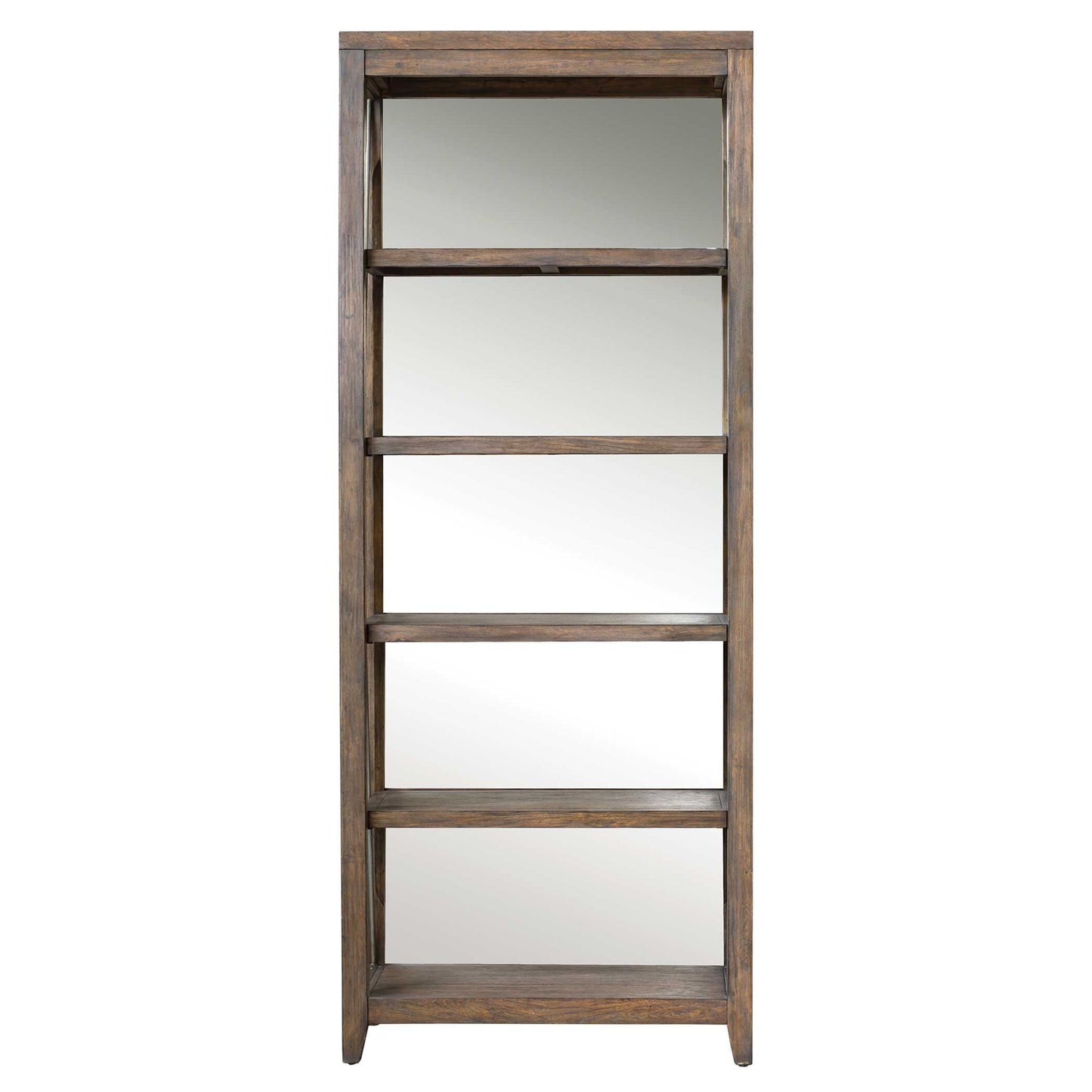 Delancey - Weathered Oak Etagere - Dark Brown