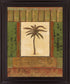 Verdant Palmway - 28" x 34" Framed Wall Art - Light Brown