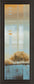 Window On The Word I By Carol Robinson - Framed Print Wall Art - Light Blue