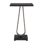 Galloway - Minimalist Accent Table - Black / Bronze