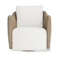 Sunset - Outdoor Swivel Lounge Chair - Oatmeal / Oyster White