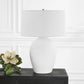 Reyna - Chalk Table Lamp - White