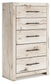 Lawroy - Five Drawer Chest - Light Natural