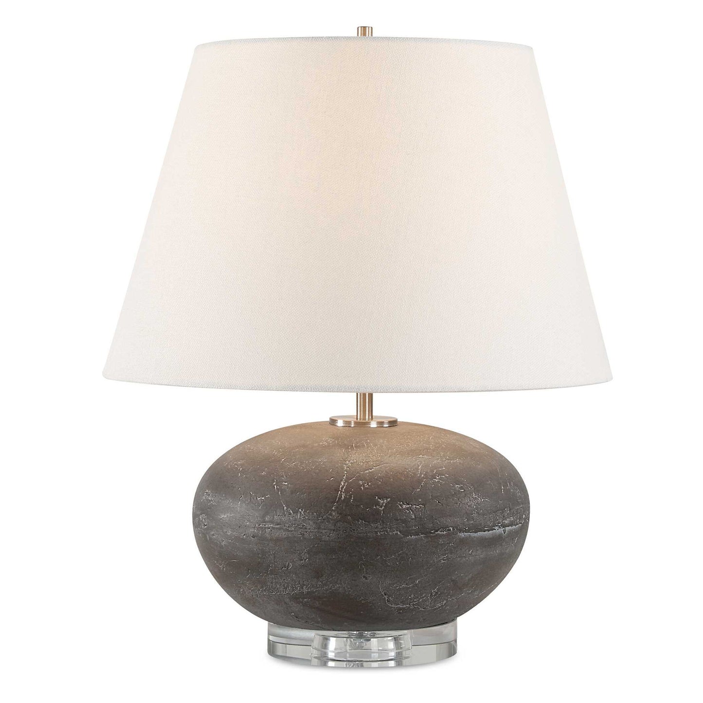 Beckley - Stone Table Lamp - Gray