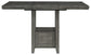 Hallanden - Rectangular Dining Room Counter Extension Table - Gray